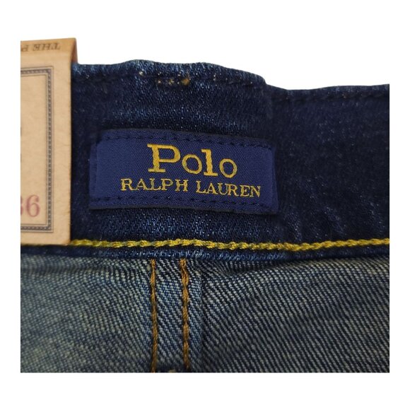 Polo Ralph Lauren Men Prospect Straight Jeans 40T 36 Low Stretch Rope Dyed Denim - Picture 7 of 15